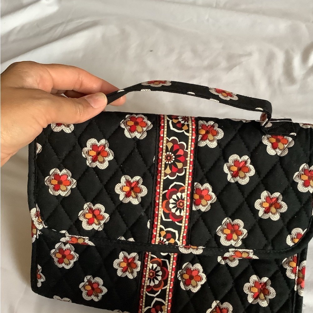 Vera Bradley Black Jewelry Cosmetic Case